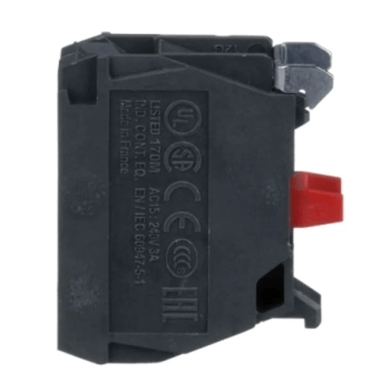 Bloco Contato 600V 1Nf Terminal De Fixação De Parafuso ZBE102 Schneider