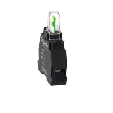 Bloco Luminoso Led Branco 24V Terminal Fixação Parafuso ZBVB1 Schneider