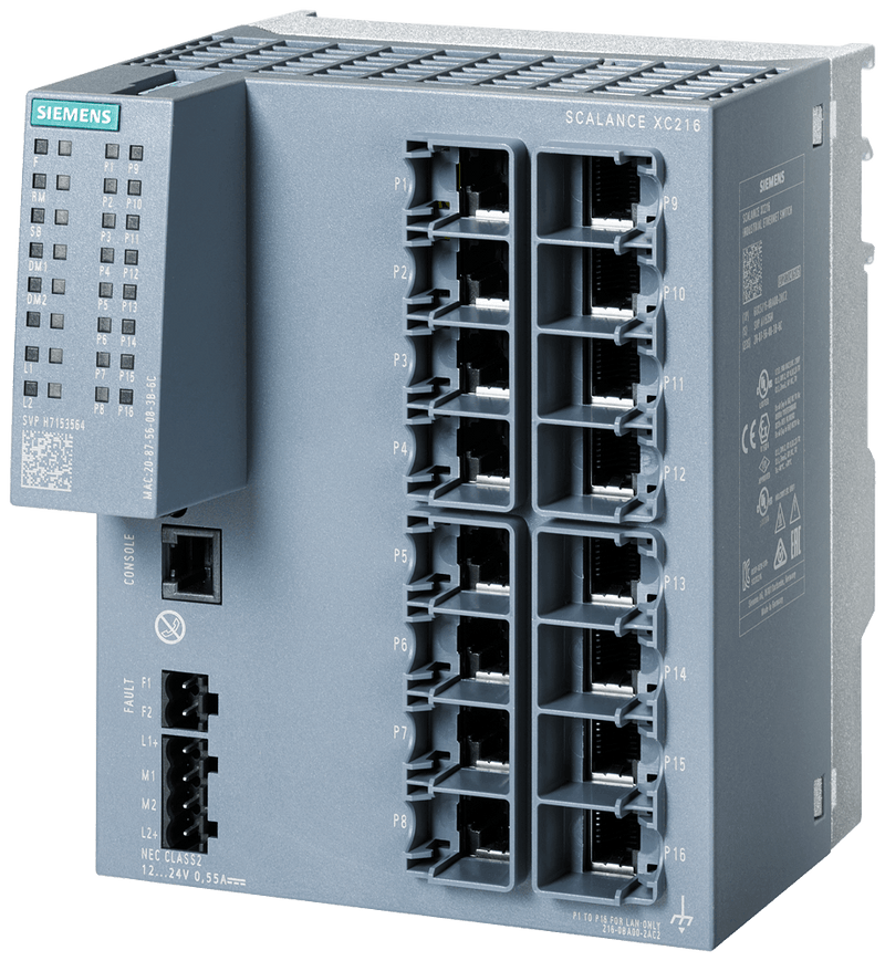 Switch Ethernet 16P Rj45 6GK52160BA002AC2 Siemens
